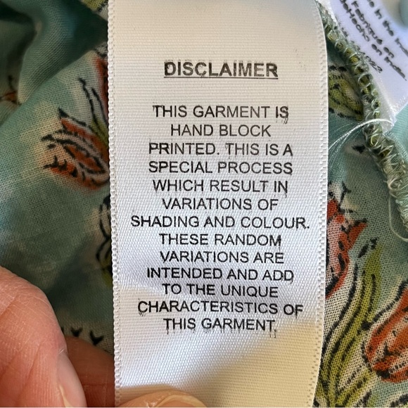 Emerson Fry India Collection Frances Dress in Tuesday Flowers, Size Medium, NWT - Picture 8 of 12